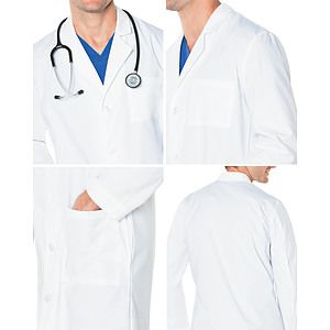 Landau - Essential Lab Coats - Men's Three-Pocket 41.5" Full-Length Lab Coat