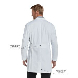Landau - Essential Lab Coats - Men's Three-Pocket 35.5" Mid-Length Lab Coat