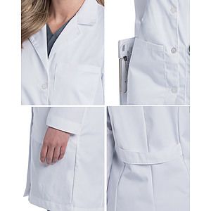 Landau - Essential Lab Coats - Women's Five-Pocket 38" Full-Length Lab Coat
