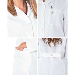 Landau - Essential Lab Coats - Women's Three-Pocket 38" Full-Length Lab Coat
