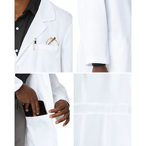 Landau - Essential Lab Coats - Men's Five-Pocket 37" Mid-Length Tablet Lab Coat
