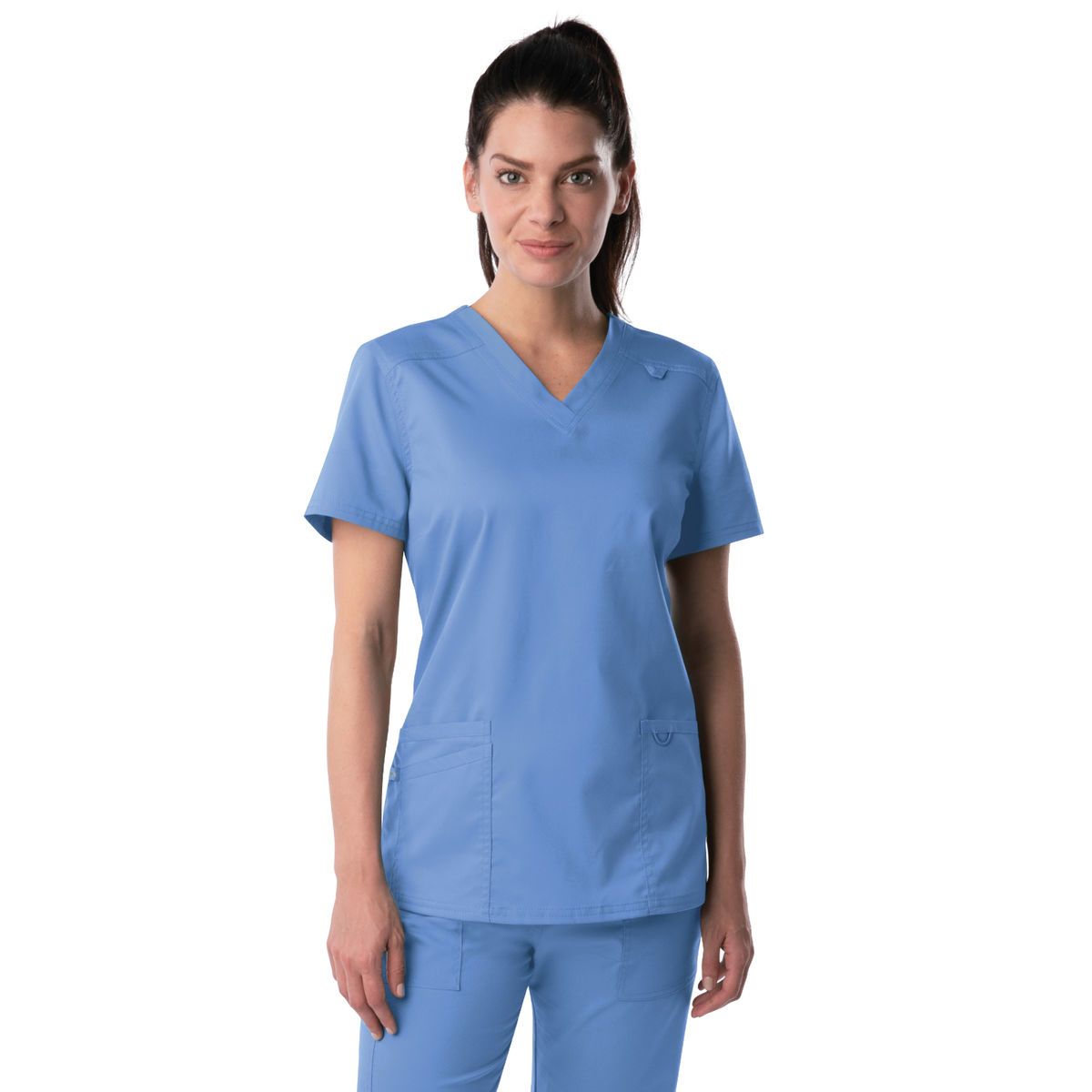 Landau - ProFlex - Women's 3-Pocket Fade Resistant V-Neck Top