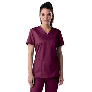 Landau - ProFlex - Women's 3-Pocket Fade Resistant V-Neck Top