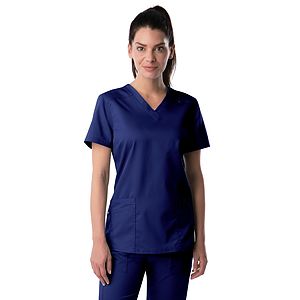 Landau - ProFlex - Women's 3-Pocket Fade Resistant V-Neck Top