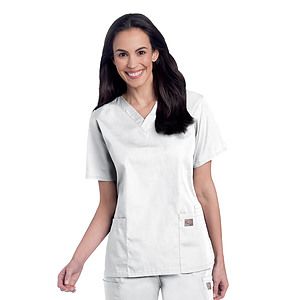 Landau - ScrubZone - Women's 3-Pocket Clean Back V-Neck Top