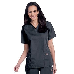 Landau - ScrubZone - Women's 3-Pocket Clean Back V-Neck Top