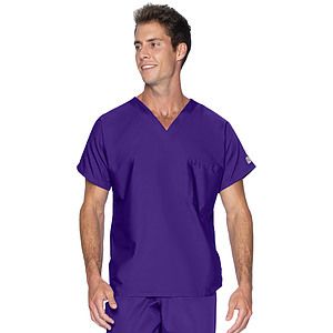 Landau - ScrubZone - Unisex 1-Pocket Dolman Sleeve Tuckable V-Neck Top