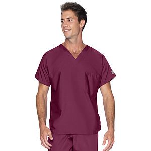 Landau - ScrubZone - Unisex 1-Pocket Dolman Sleeve Tuckable V-Neck Top