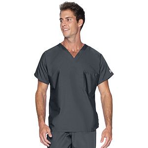 Landau - ScrubZone - Unisex 1-Pocket Dolman Sleeve Tuckable V-Neck Top
