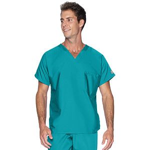 Landau - ScrubZone - Unisex 1-Pocket Dolman Sleeve Tuckable V-Neck Top