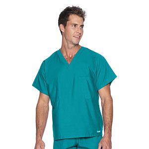Landau - Essentials - Unisex Reversible 1-Pocket V-Neck Top