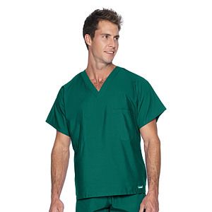 Landau - Essentials - Unisex Reversible 1-Pocket V-Neck Top