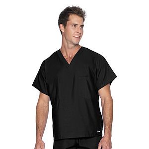 Landau - Essentials - Unisex Reversible 1-Pocket V-Neck Top