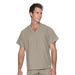Landau - Essentials - Unisex Reversible 1-Pocket V-Neck Top