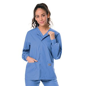 Landau - ScrubZone - Unisex 3-Pocket Snap-Front Warm-Up Jacket