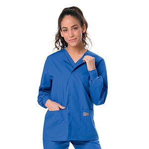 Landau - ScrubZone - Unisex 3-Pocket Snap-Front Warm-Up Jacket