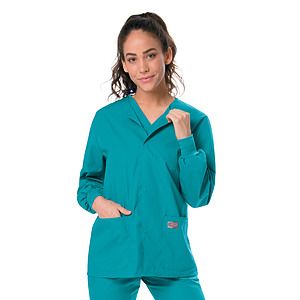 Landau - ScrubZone - Unisex 3-Pocket Snap-Front Warm-Up Jacket