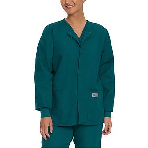 Landau - ScrubZone - Unisex 3-Pocket Snap-Front Warm-Up Jacket