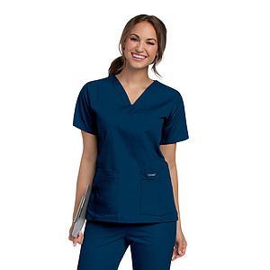 Landau - Essentials - Women's 4-Pocket Durable V-Neck Top