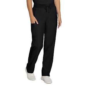 Landau - Forward - Women's 7-Pocket Mid-Rise Rib-Knit Elastic Waist Cargo Pant