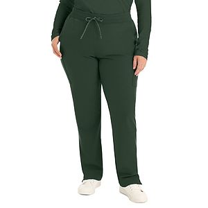 Landau - Forward - Women's 7-Pocket Mid-Rise Rib-Knit Elastic Waist Cargo Pant