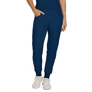 Landau - Forward - Women's 7-Pocket Mid-Rise Rib-Knit Elastic Waist Cargo Pant
