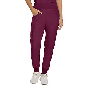 Landau - Forward - Women's 7-Pocket Mid-Rise Rib-Knit Elastic Waist Cargo Pant
