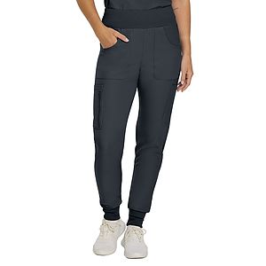 Landau - Forward - Women's 7-Pocket Mid-Rise Rib-Knit Elastic Waist Cargo Pant