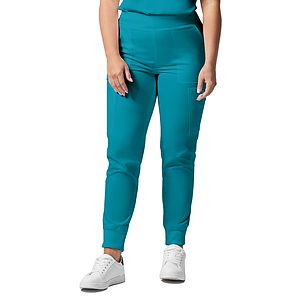 Landau - ProFlex - Women's 6-Pocket Mid-Rise Elastic-Back Waist Jogger Pant