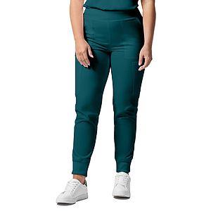 Landau - ProFlex - Women's 6-Pocket Mid-Rise Elastic-Back Waist Jogger Pant
