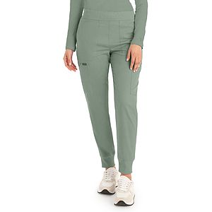 Landau - ProFlex - Women's 6-Pocket Mid-Rise Elastic-Back Waist Jogger Pant