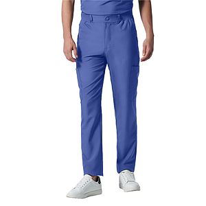 Landau - Forward - Men's 8-Pocket Mid-Rise Rib-Knit Elastic Waist Cargo Pant