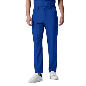 Landau - Forward - Men's 8-Pocket Mid-Rise Rib-Knit Elastic Waist Cargo Pant