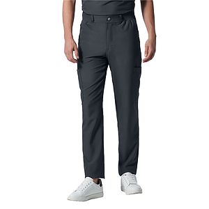 Landau - Forward - Men's 8-Pocket Mid-Rise Rib-Knit Elastic Waist Cargo Pant