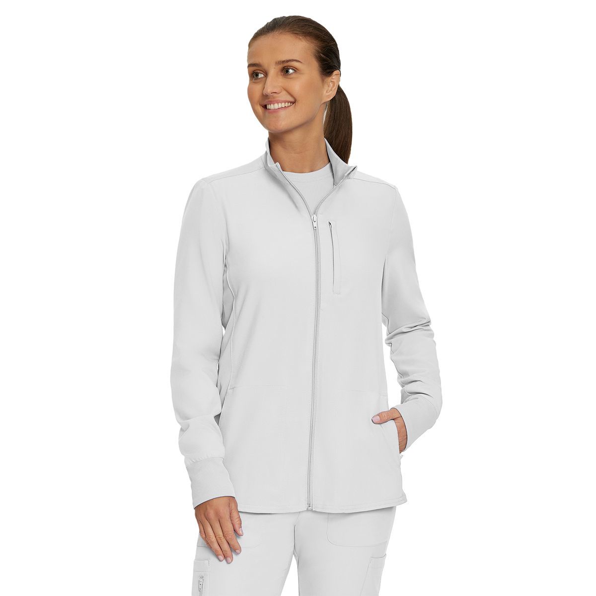 Landau - Forward - Women's 3-Pocket Mock-Neck Zip-Front Jacket