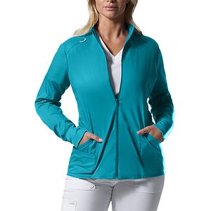 Landau - ProFlex - Women's 3-Pocket Mock Neck Zip-Front Jacket