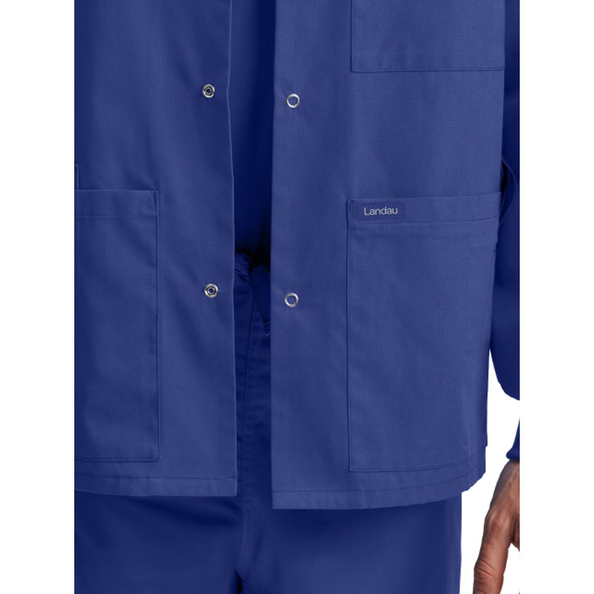 Landau - Essentials - Unisex Snap Front Warm-Up Jacket