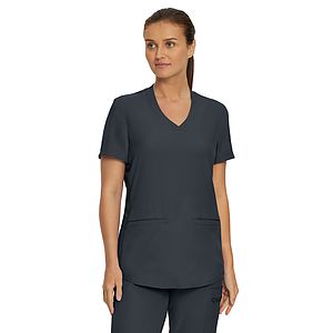 Landau - Forward - Women's 3-Pocket Rib-Knit Neckline V-Neck Top
