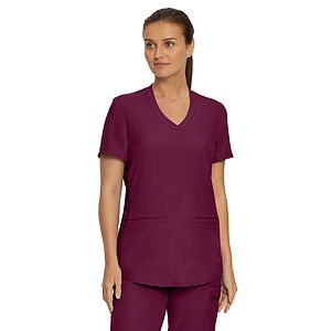 Landau - Forward - Women's 3-Pocket Rib-Knit Neckline V-Neck Top