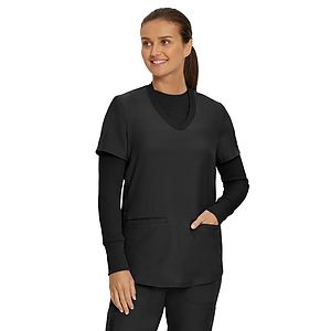 Landau - Forward - Women's 1-Pocket Long-Sleeve Crew Neck Underscrub Tee