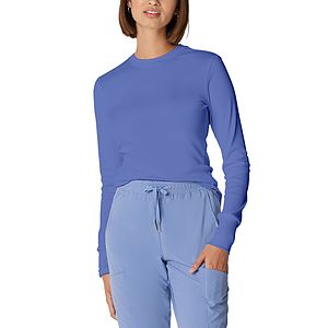 Landau - Forward - Women's 1-Pocket Long-Sleeve Crew Neck Underscrub Tee