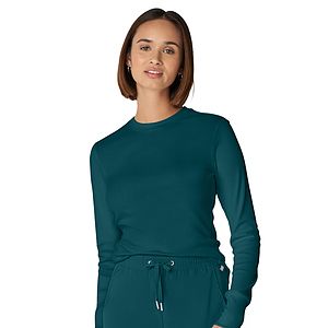 Landau - Forward - Women's 1-Pocket Long-Sleeve Crew Neck Underscrub Tee