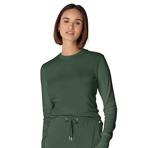 Landau - Forward - Women's 1-Pocket Long-Sleeve Crew Neck Underscrub Tee