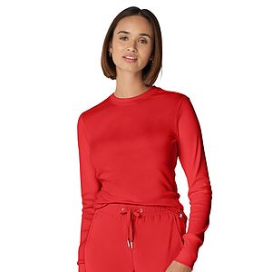 Landau - Forward - Women's 1-Pocket Long-Sleeve Crew Neck Underscrub Tee