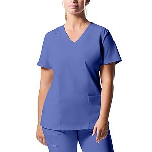 Landau - ProFlex - Women's 3-Pocket V-Neck Top