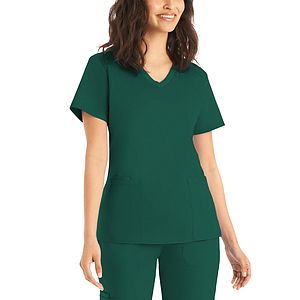 Landau - ProFlex - Women's 3-Pocket V-Neck Top