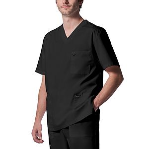Landau - ProFlex - Men's 4-Pocket Back Yoke V-Neck Top
