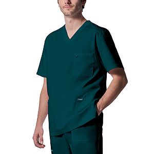 Landau - ProFlex - Men's 4-Pocket Back Yoke V-Neck Top