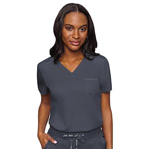 Med Couture - Touch - Women's 1-Pocket V-Neck Top