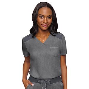 Med Couture - Touch - Women's 1-Pocket V-Neck Top